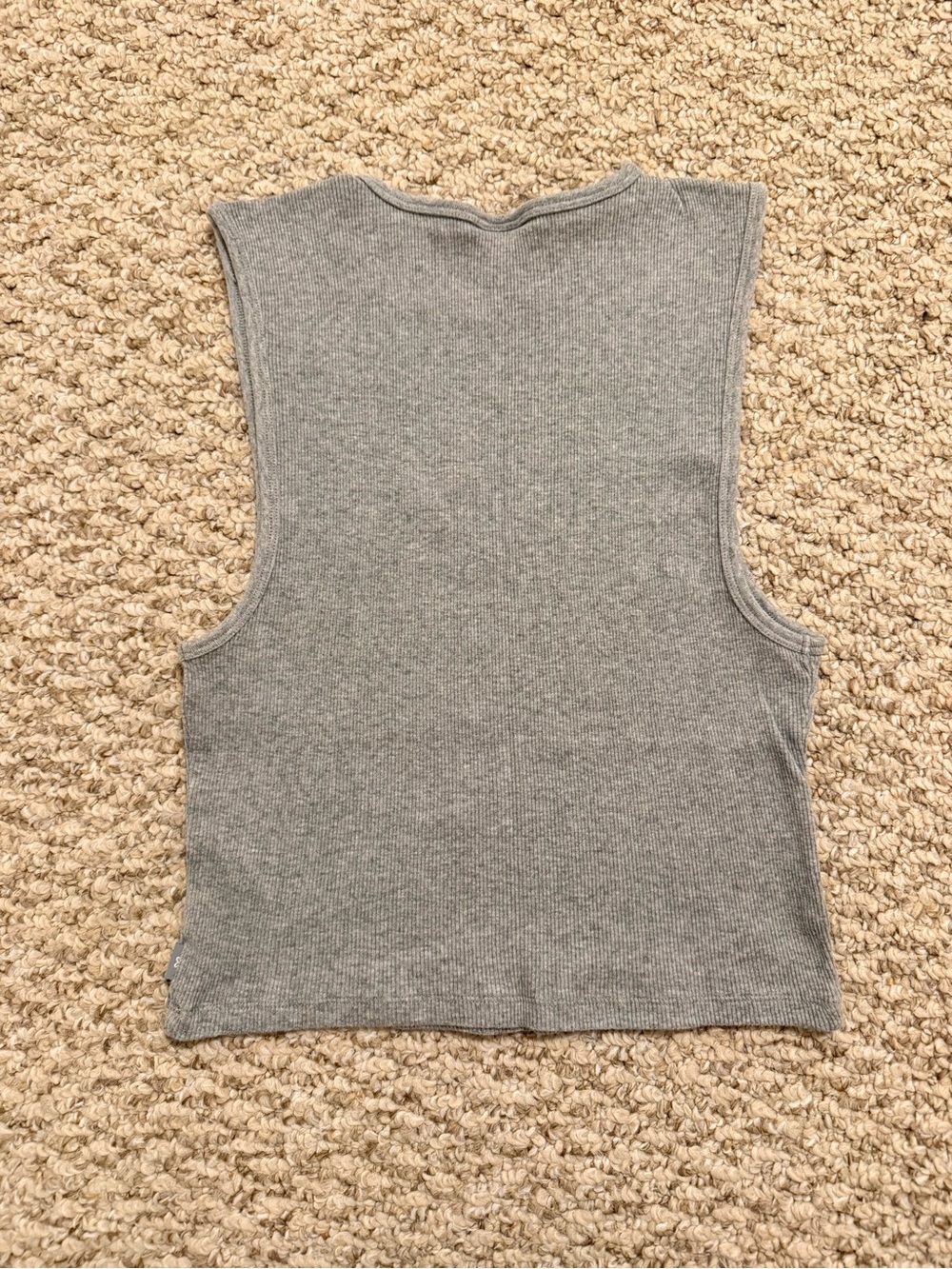 TNA Gray Ribbed Fargo Tank - Picture 2 of 3